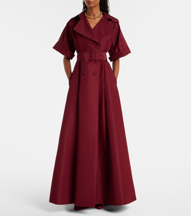 Carolina Herrera Belted silk gown