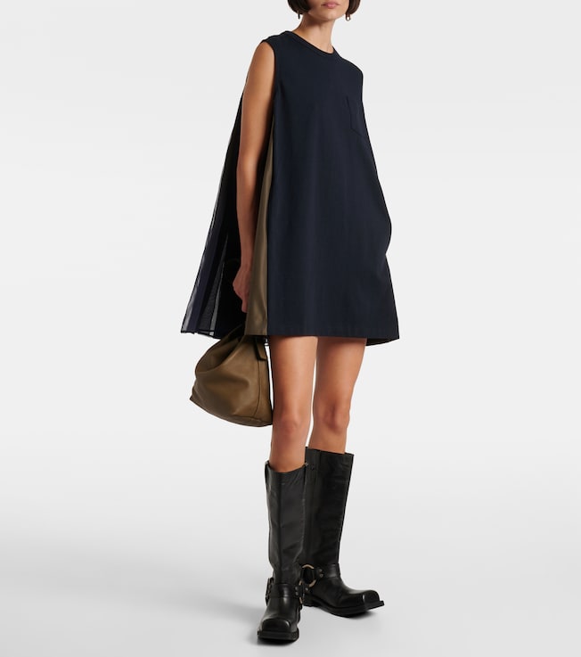 Sacai Paneled minidress