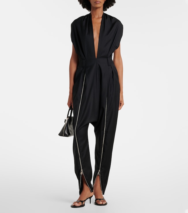Coperni Halterneck virgin wool jumpsuit