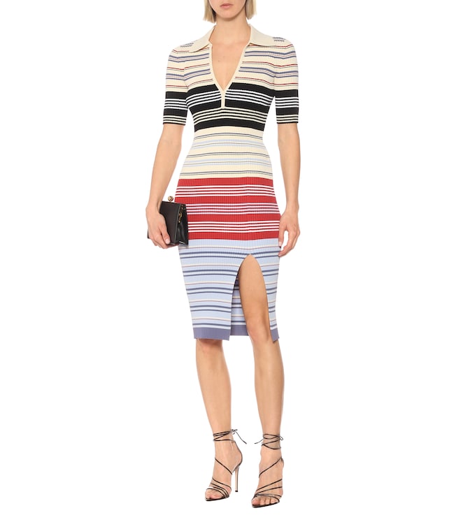Altuzarra Barkers ribbed-knit midi dress