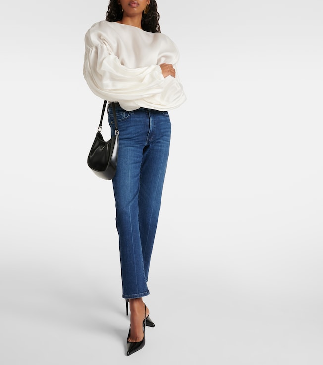 FRAME Le High Straight mid-rise jeans