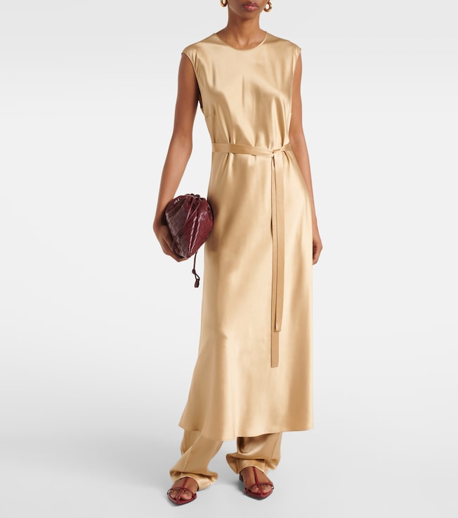 JOSEPH Garnier silk satin midi dress