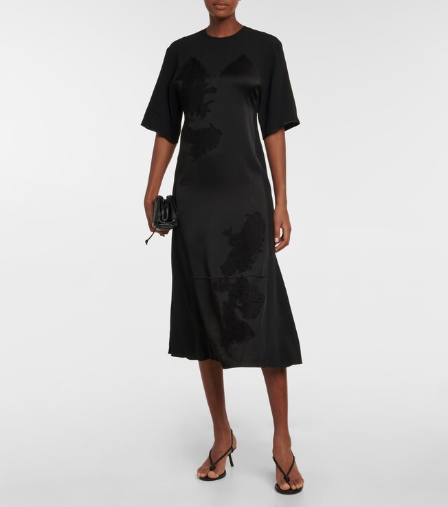 Victoria Beckham Lace-detailed midi dress