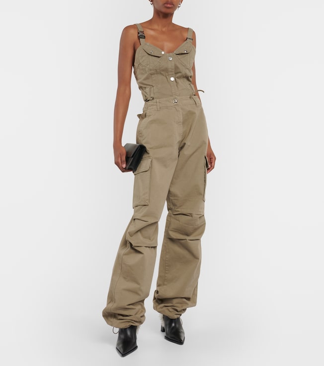 Coperni Wide-leg cotton cargo pants