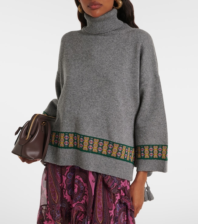 Etro Wool, cashmere, and cotton-blend sweater