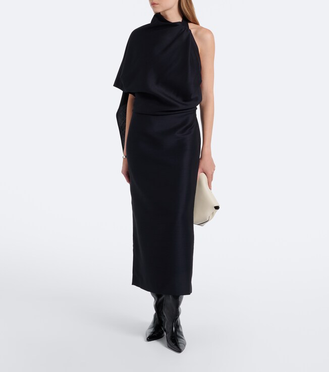 Róhe Róhe Draped open-back midi dress