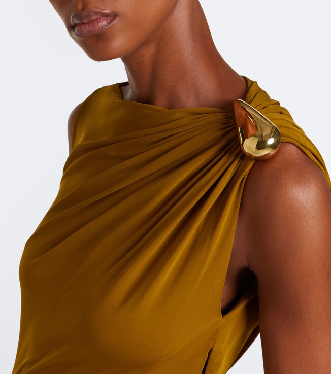 Bottega Veneta Bottega Veneta Gathered jersey maxi dress