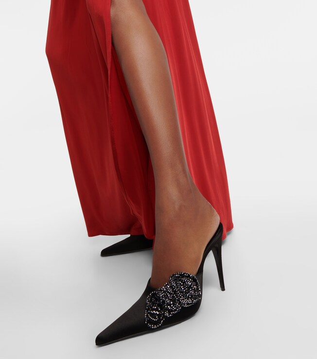 Verzierte Mules aus Satin | Magda Butrym