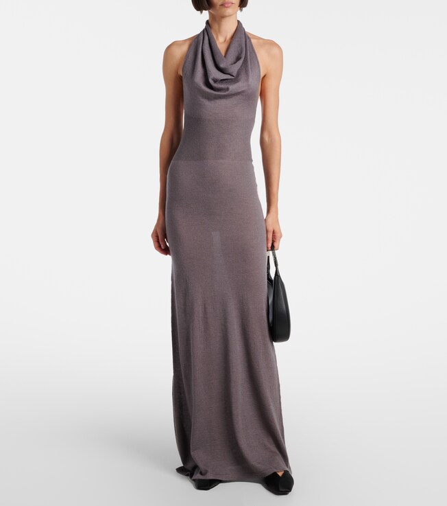 Aya Muse Reed halterneck maxi dress