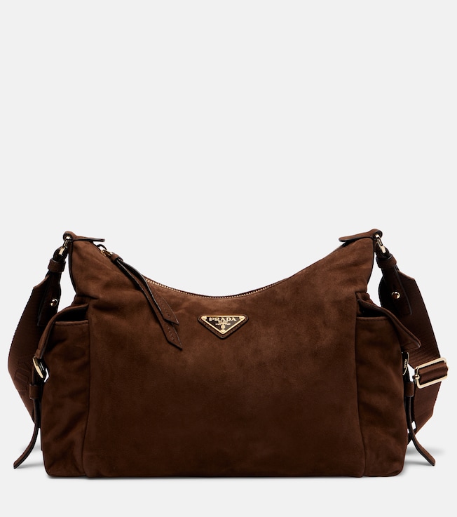 Prada Prada Explore Large suede shoulder bag