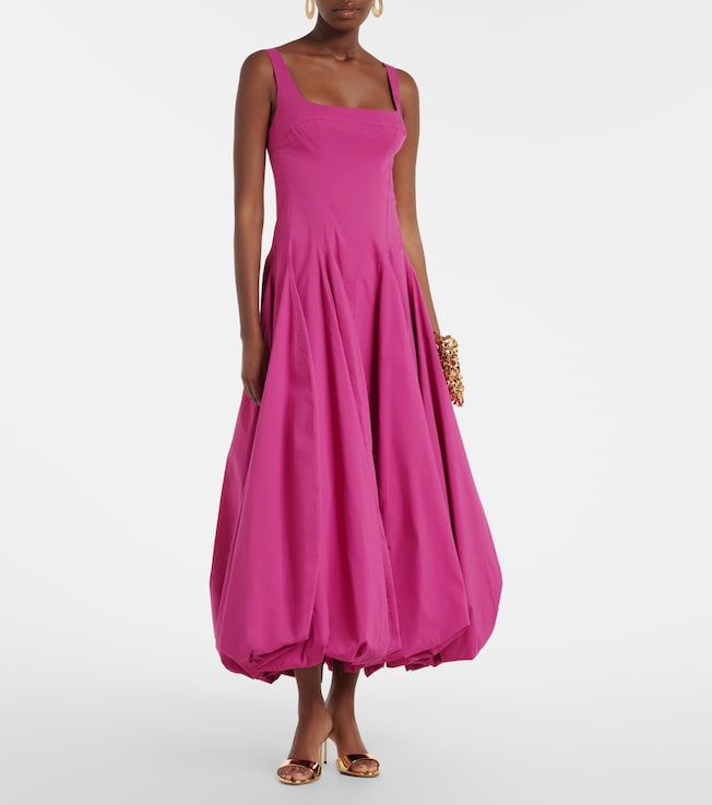 SIMKHAI Cotton-blend midi dress
