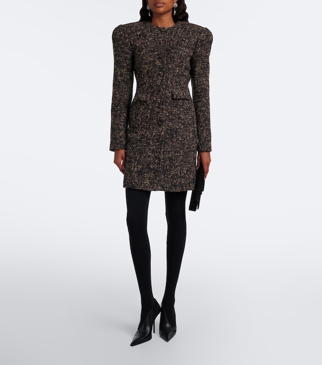 Magda Butrym Bouclé wool-blend blazer dress