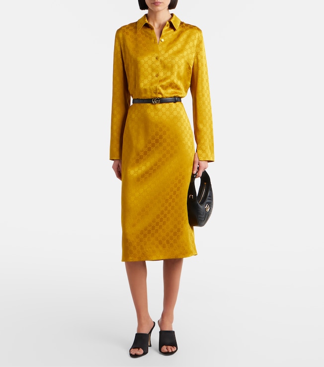 Gucci GG jacquard shirt dress