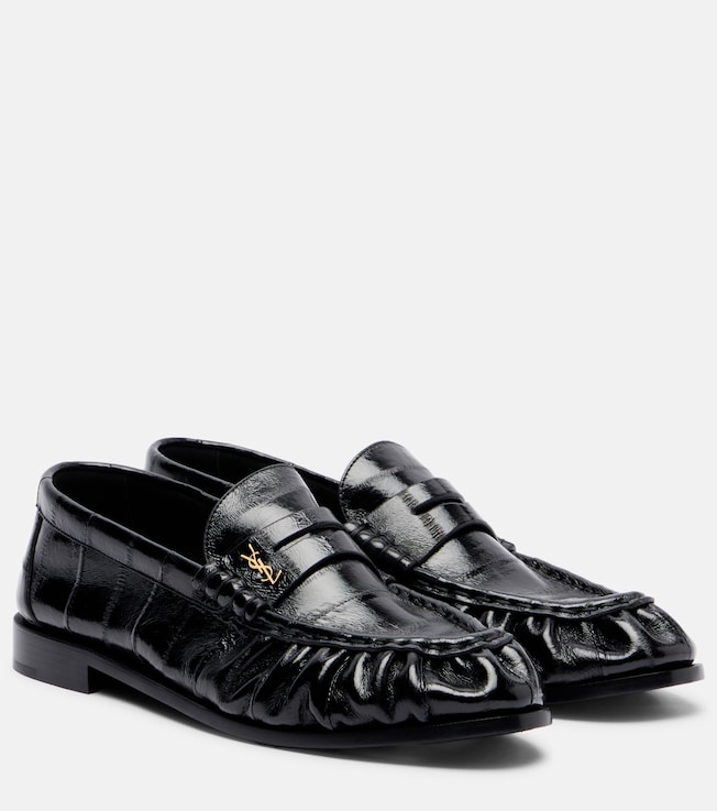 Saint Laurent Saint Laurent Eel leather penny loafers