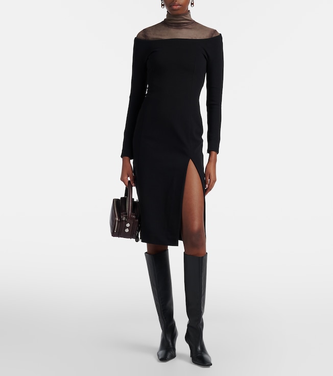 Acne Studios Off-shoulder midi dress