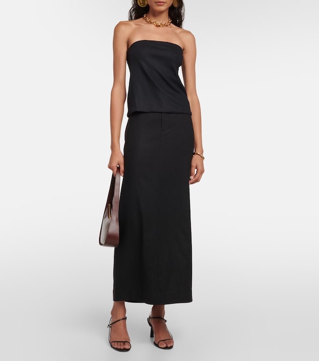 Vince Flannel maxi skirt