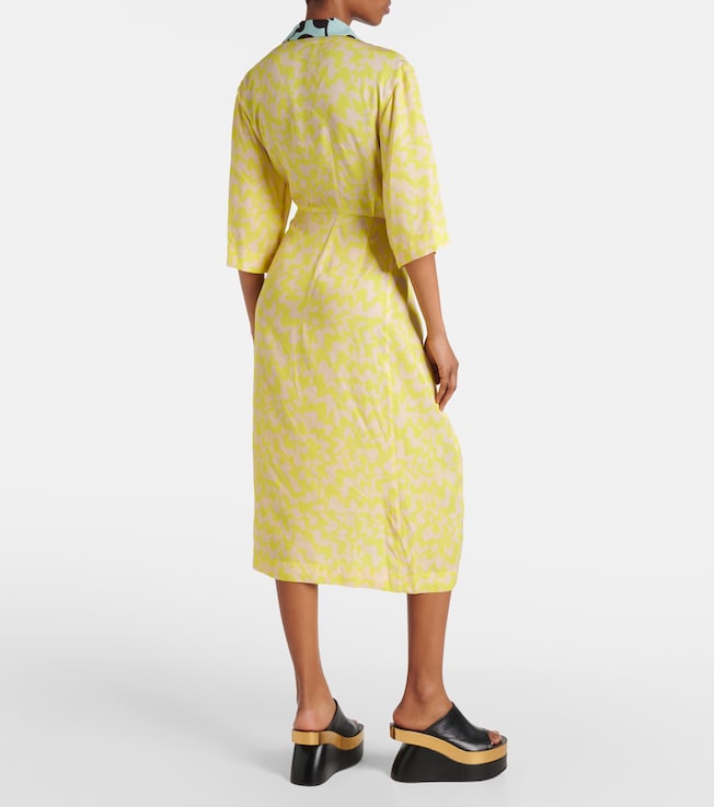 Dries Van Noten Dries Van Noten Printed wrap midi dress