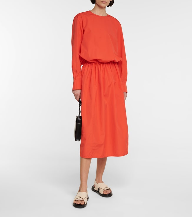 Marni Cotton poplin midi dress