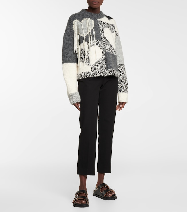 JOSEPH Intarsia wool-blend sweater