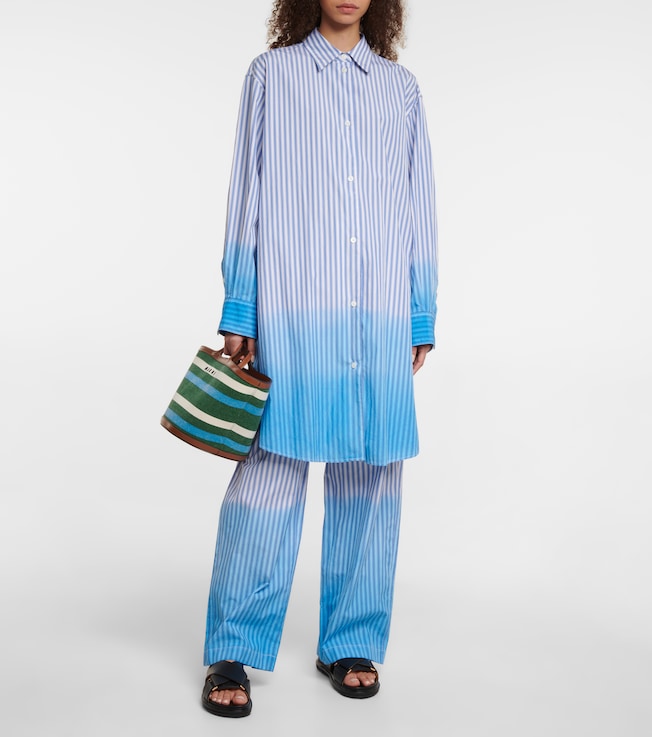 Marni Striped cotton poplin shirt