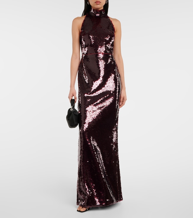 Safiyaa Viba sequined gown