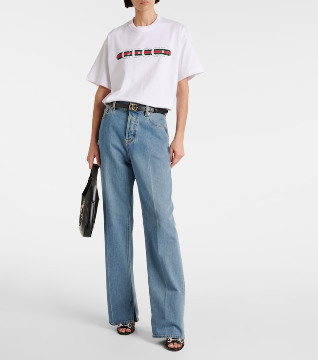 Gucci Logo cotton jersey T-shirt