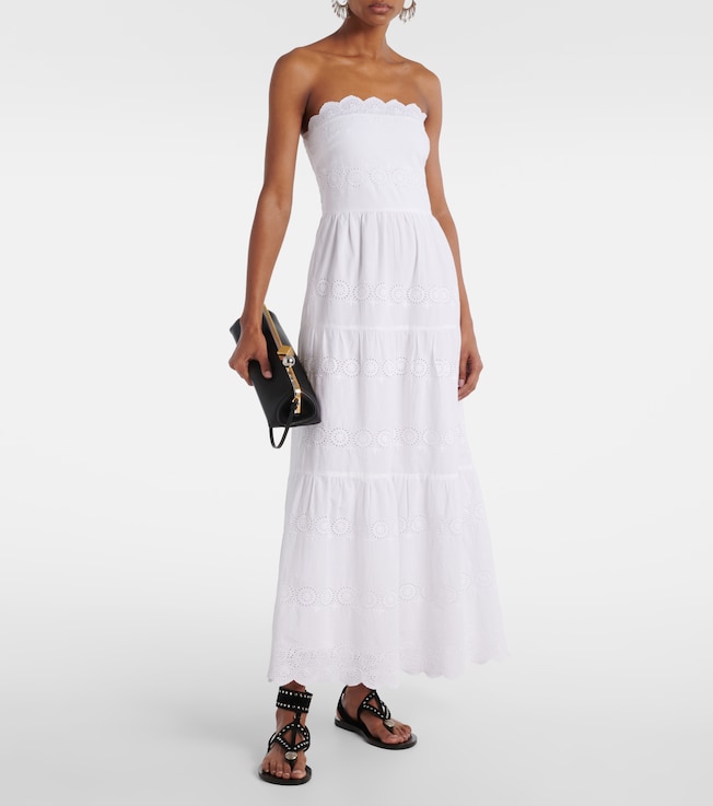 Melissa Odabash Sophie broderie anglaise cotton maxi dress