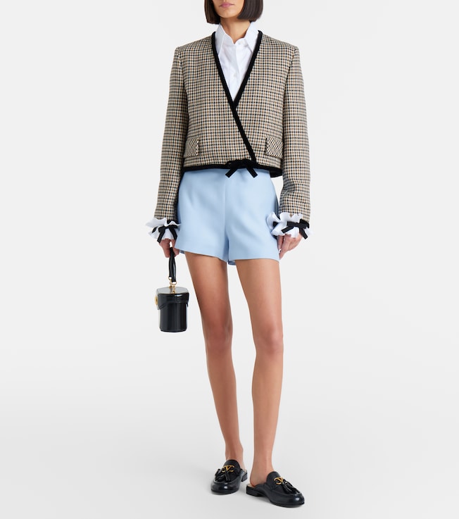 Valentino Crepe Couture VGold shorts