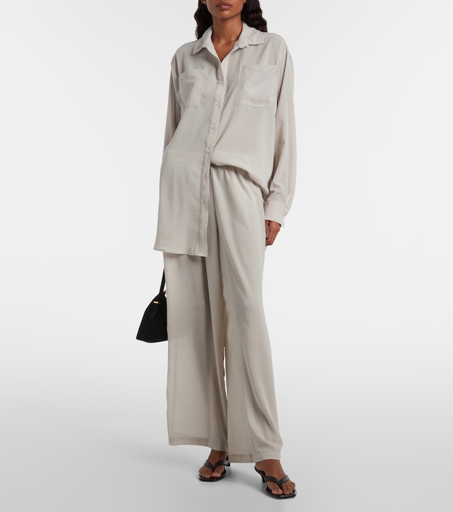 Jade Swim Mika sheer wide-leg pants