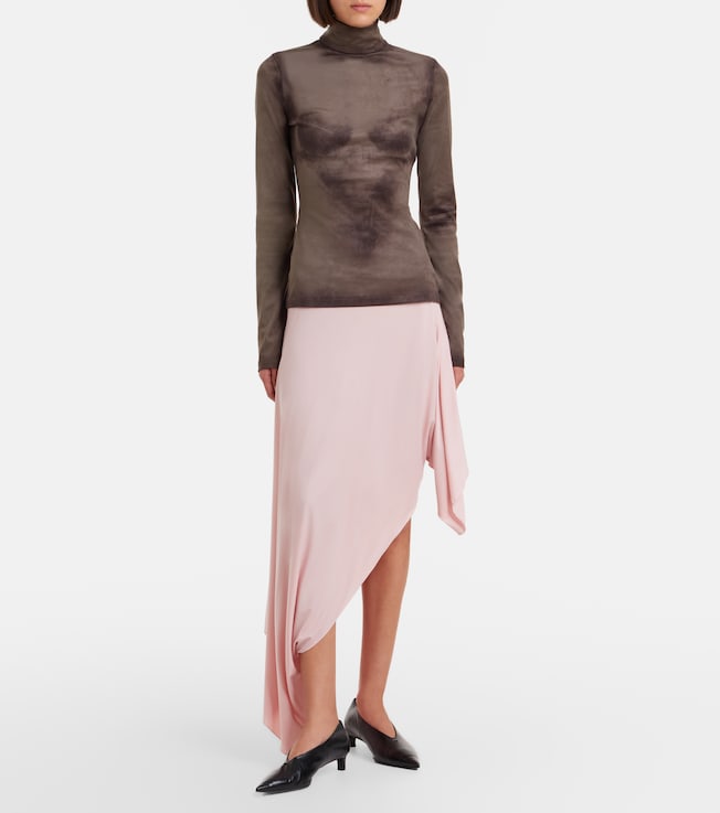 Maison Margiela Asymmetric midi skirt