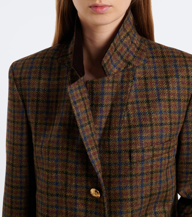 Blazé Milano Blazé Milano Amandira Shelley checked virgin wool blazer
