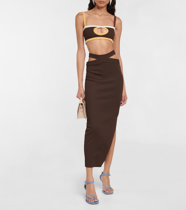 Christopher Esber Cutout column maxi skirt