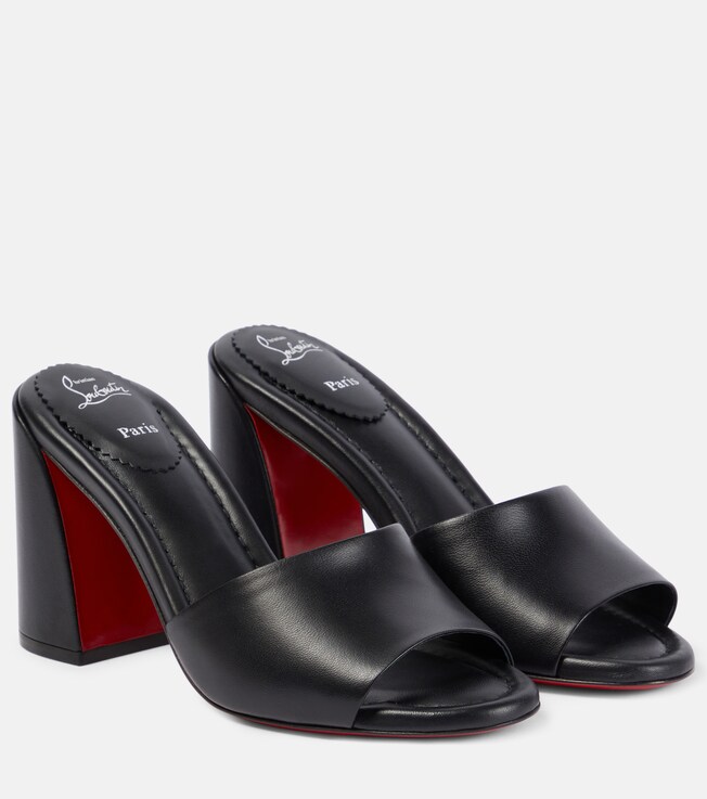 CHRISTIAN LOUBOUTIN Jane leather mules