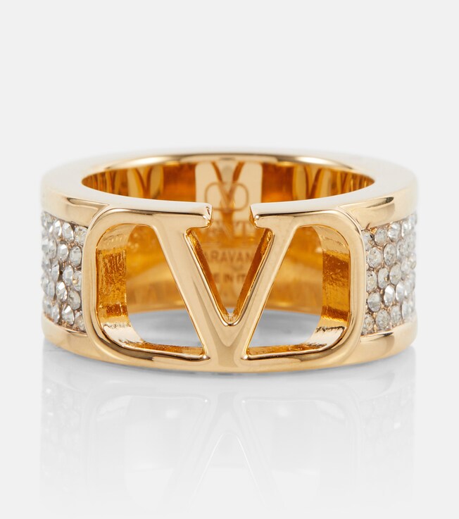 Bague VLogo à cristaux | Valentino