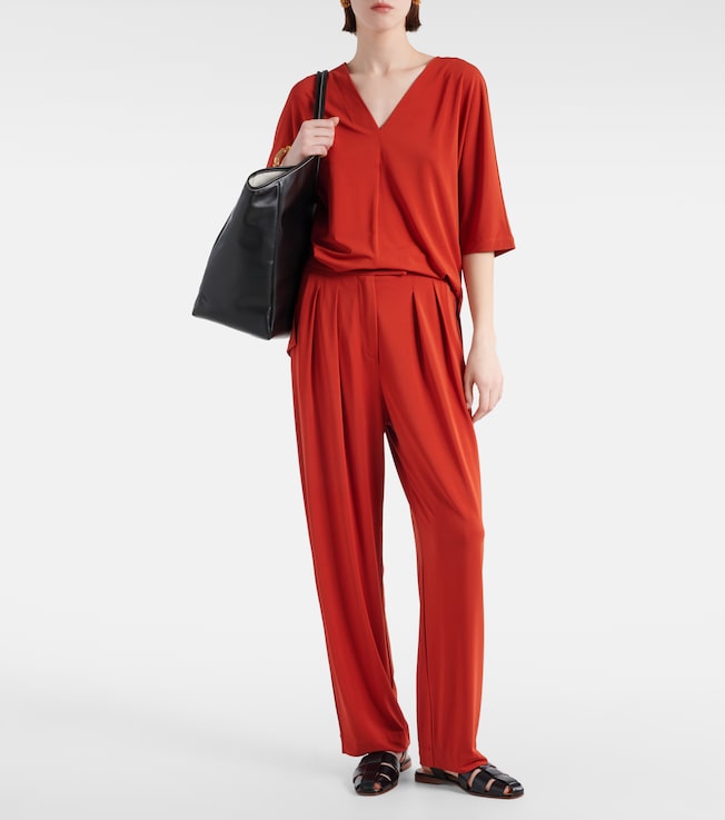 Max Mara Linfa jersey crêpe blouse