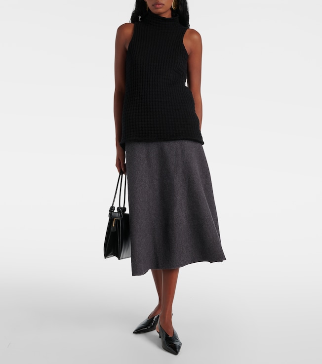 Jil Sander Wool midi skirt