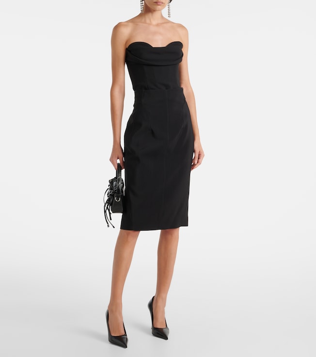 Mugler Cutout pencil skirt