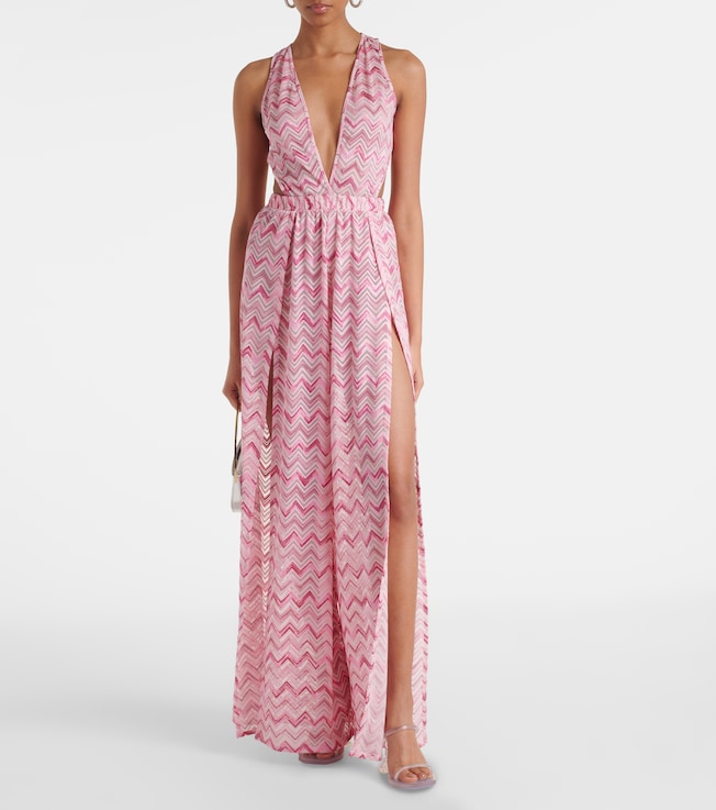 Missoni Zigzag halterneck jumpsuit