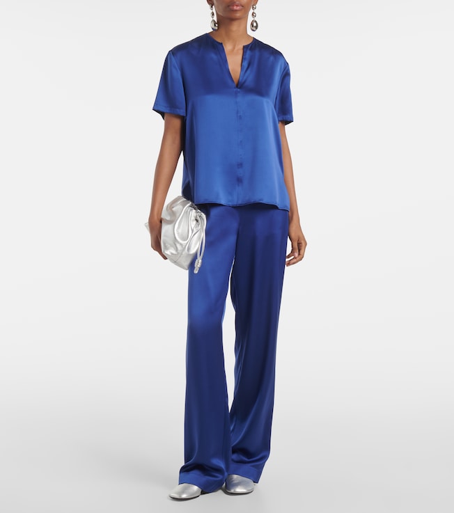 JOSEPH New Sahel silk straight pants