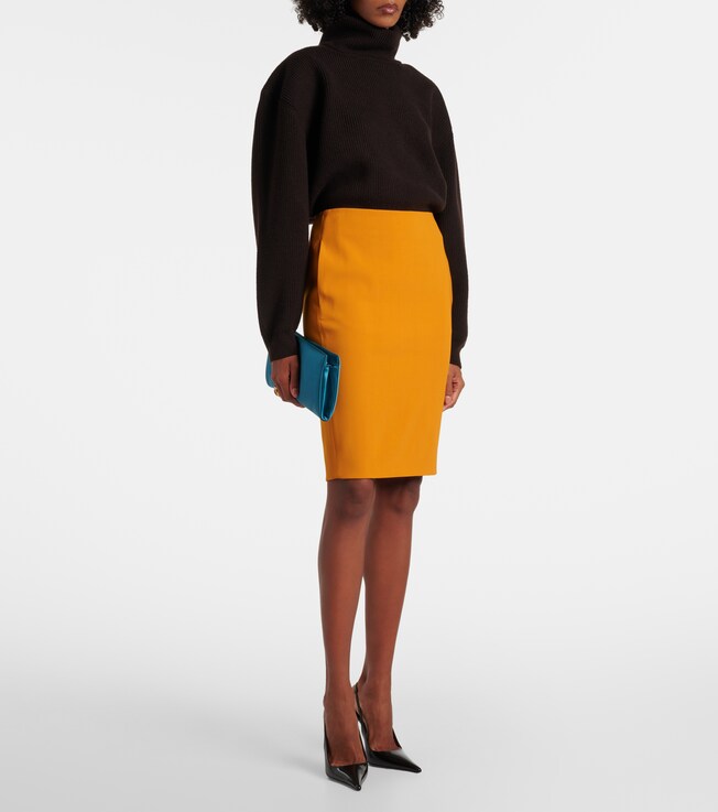 Saint Laurent High-rise pencil skirt