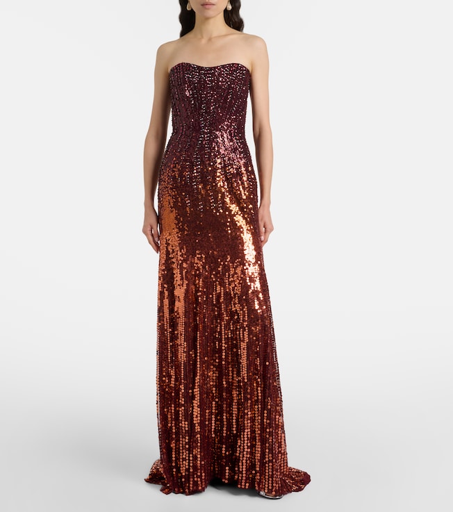 Jenny Packham Lior embellished corset gown