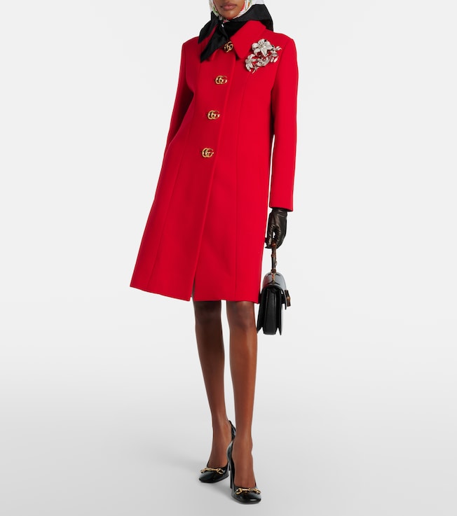 Gucci Double G wool coat