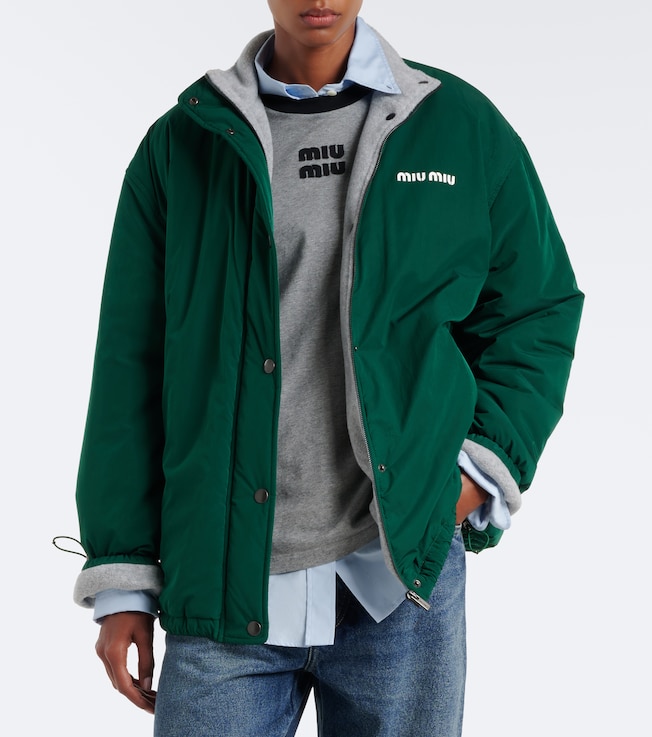 Miu Miu - Nylon Gazare Pile Reversibile Jacket | Plush