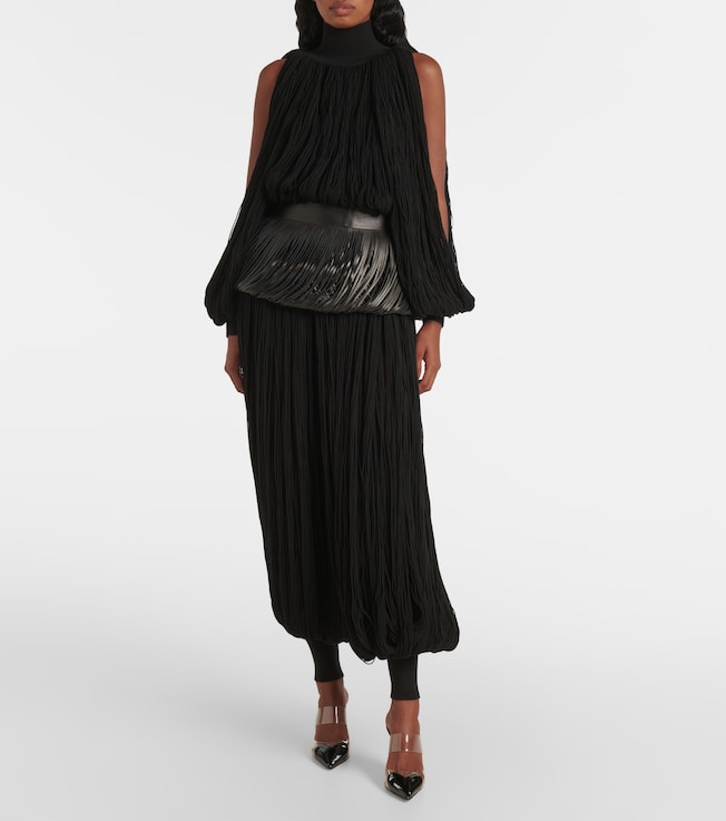 Alaïa Fringed wool balloon pants