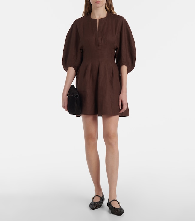 Faithfull Poet linen minidress
