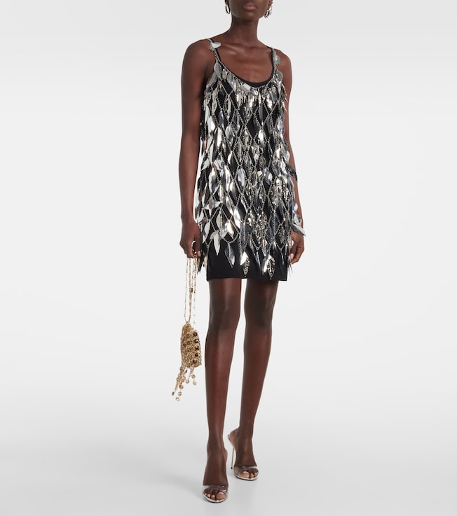 Rabanne Chain-detail embellished minidress