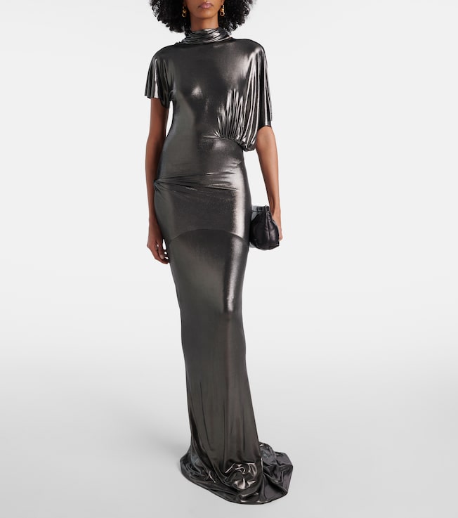 Rick Owens Lilith draped asymmetric gown