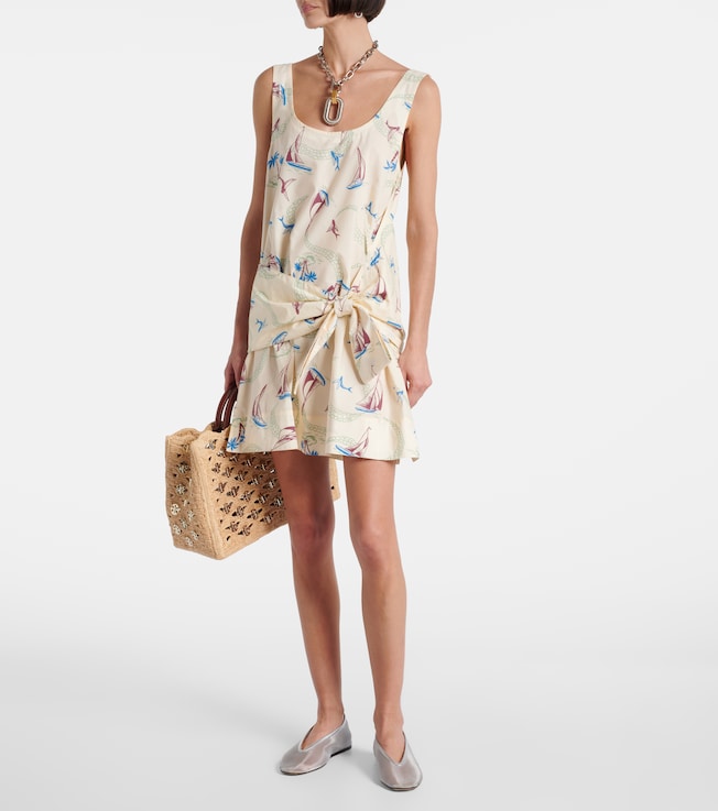 Rabanne Printed cotton minidress