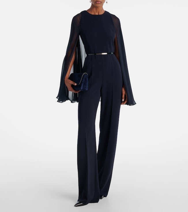 Max Mara Vertice caped cady jumpsuit