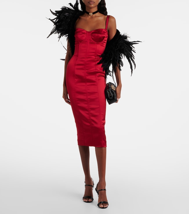 Dolce&Gabbana Satin bustier dress